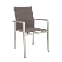 Lauko kėdė Home4you Cedric, pilka sp., 56 cm x 57 cm x 89 cm