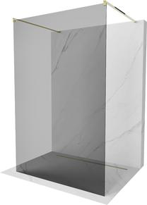 Dušo sienelė Mexen Kioto Walk-In, 120 cm x 200 cm, aukso sp./grafito sp./grūdintas