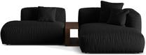 Modulinė sofa Micadoni Martina Boston, juoda sp., dešininė, 292 x 176 cm x 75 cm