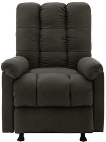 Atlošiamas krėslas VLX Reclining Fabric Chair, ruda sp., 96.5 cm x 71.5 cm x 100.5 cm
