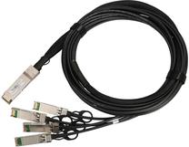 Кабель Extralink QSFP+ DAC 40Gbps 4x10Gbps QSFP+, 4 x DAC, 3 м, черный цв.