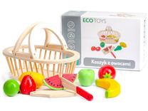 Rotaļu virtuves piederumi EcoToys, sarkana krās./dzeltena krās./zaļa krās.