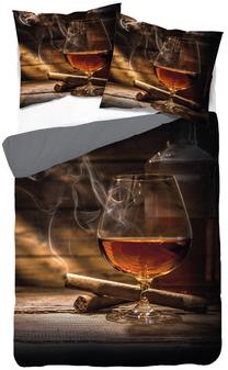 Patalynės užvalkalų komplektas SJF-17, ruda sp./juoda sp., 70 x 80 cm, 160 x 200 cm