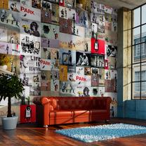 Tapetes Artgeist Banksy - A Collage WSR10M440-P, 1000 cm x 50 cm