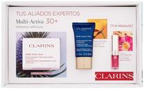 Veido priežiūros priemonių rinkinys Clarins Multi-Active, 66.4 ml, 30+, 3 vnt.