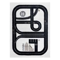 Ковер комнатные Hakano Beo Track, черный цв./кремовый цв., 150 см x 80 см