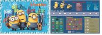Galda paklājs Minions 5903235171949, daudzkrāsaina, plastmasa