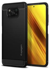 Чехол для телефона Spigen Rugged Armor For Xiaomi Poco X3 Pro/X3 NFC, черный цв., Xiaomi