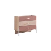 Комод Kalune Design Rosetta, коричневый цв./розовый цв., 79 см x 89 см x 42 см