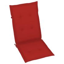 Kėdžių pagalvėlė VLX Garden Chair Cushions 43188, raudona sp., 120 cm x 50 cm, 4 vnt.
