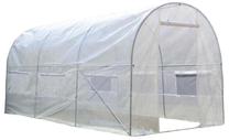 Akendega kaarjas kasvuhoone 003323, polüvinüülkloriid (pvc), 4.5 x 3 m, valge v.