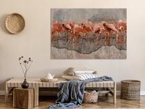 Reprodukcija Artgeist Flamingo Lake HKNW1397XL, 90 cm x 60 cm