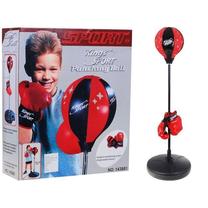 Bokso pirštinės King Boxing, juoda sp./raudona sp.
