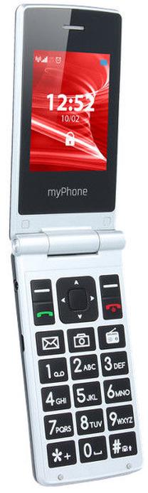 Mygtukinis telefonas MyPhone Tango, 128 MB, sidabro sp.