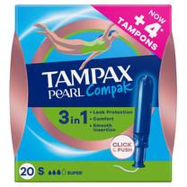 Higieniniai tamponai Tampax Pearl Compak, Super, 20 vnt.