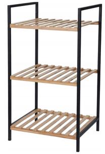 Vonios kambario lentyna Bathroom Solutions, 38 cm x 70 cm x 32.5 cm, ruda sp./juoda sp.