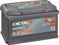 Akumuliatorius Deta Senator DA722, 12 V, 72 Ah, 720 A