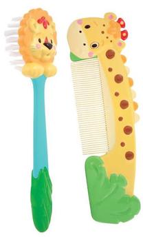 Zīdaiņu suka un ķemme Sassy Comb & Brush, 0 mēn., daudzkrāsaina