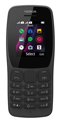Кнопочный телефон Nokia 110, 4 MB, черный цв.