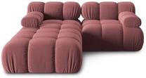 Modulinė sofa Micadoni Home Bellis MIC_0SET1_2_F1_BELLIS1, rožinė sp., 188 x 188 cm x 63 cm