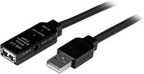 Kabelis StarTech USB 2.0 Extension USB2AAEXT10M USB male, USB female, 10 m, melna krās.