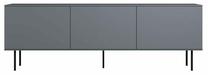 TV skapītis Elme Studios Inar, zila krās./pelēka krās., 40 cm x 180 cm x 61 cm