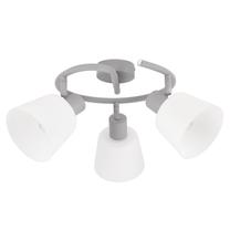 Светильник потолочный Candellux Lighting Ginko 98-49117, E14, 3 x 40 Вт, белый цв. / серый цв., 11.5 x 9 см