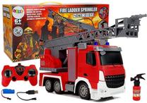 Rc gaisrinė mašina Lean Toys 106, juoda sp./raudona sp./pilka sp.