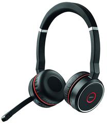 Bezvadu austiņas Jabra Evolve 75 UC Stereo, melna krās.