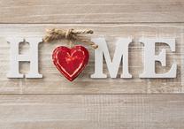 Fototapete Artgeist Home Heart (Red), 245 cm x 350 cm