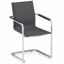 Lauko kėdė Kettler Feel 0104909-9400, antracito sp./sidabro sp., 56 cm x 56 cm x 90 cm