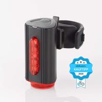 Dviračio LED lemputė Fischer Twin 50326, plastikas, juoda sp./raudona sp.
