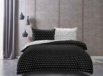 Patalynės užvalkalų komplektas DecoKing Hypnosis, baltas/juodas, 135 x 200 cm