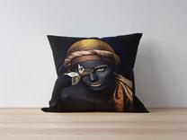 Dekoratyvinės pagalvėlės užvalkalas Mioli Decor 1050, juoda sp./įvairių spalvų, 43 cm x 43 cm