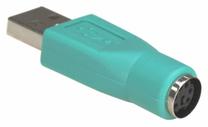 Adapteris Akyga PS/2, USB 2.0 A male, zaļa krās.