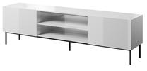 TV galds Cama Meble Slide, balta krās., 200 cm x 40 cm x 57 cm