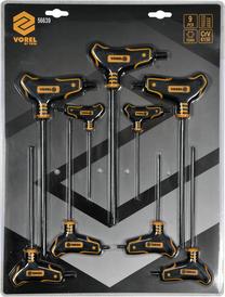 T veida uzgriežņu atslēga Vorel Torx, 9 gab.