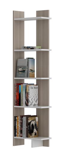 Pastatoma lentyna Kalune Design Als 875ZNA3603, balta sp./ruda sp./smėlio sp., 170 cm x 45 cm x 22 cm