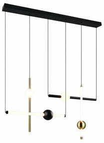 Valgusti lagi Trio Melita, LED, 2300 - 4000 °K, 1 x 21 W, valge v./must v. / must v.