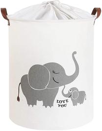 Grozs, rotaļlietām Sipo Elephant BT015, 43 l, balta krās./pelēka krās., 35 x 35 x 45 cm
