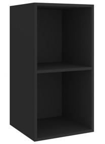 TV galds VLX, melna krās., 37 cm x 37 cm x 72 cm