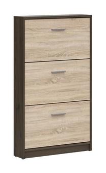 Batų dėžė Nepo Plus, ruda/rusva, 70 cm x 17.5 cm x 120 cm