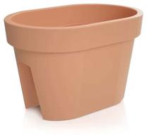 Balkoninis vazonas Lofly DLOFR400-R624, plastikinis, 40 cm x 26.5 cm, Ø 40 cm, terakotinė sp.