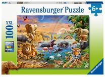 Dėlionė Ravensburger Jungle 12910, 49 cm x 36 cm, 100 vnt., įvairių spalvų