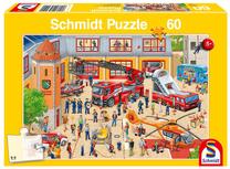 Dėlionė Schmidt Childrens Day In The Fire Brigade 111420, 24.3 cm x 36.1 cm, 60 vnt., įvairių spalvų