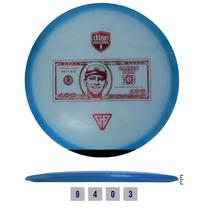Диск для гольфа Discmania C-Line FD3 Money Record, 21 см x 21 см, синий цв./белый цв.