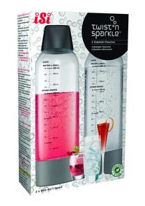 Pudele, karbonēšanai ISI Twist'n Sparkle, 0.95 l, 2 gab.