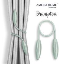 Аксессуары для штор AmeliaHome Brampton, 38 см, зеленый цв., 2 шт.