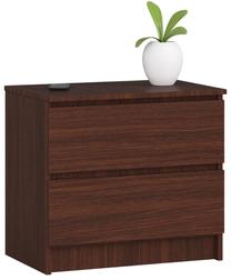 Naktinis staliukas Akord K60, bordo sp./wenge sp., 55 cm x 60 cm x 40 cm
