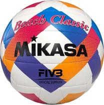 Волейбольный мяч Mikasa Beach Classic, 5 размер, синий цв./белый цв./розовый цв.